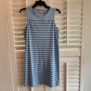 Vineyard Vines Light Blue and Navy Striped Dress